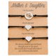 thumbnail image 1 of Pulsera de acero, juego de pulseras y personalidad, 3 piezas, corazón, tarjeta para hija, hueca, acero inoxidable, doble, europea, 1 of 8
