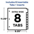 thumbnail image 4 of Avery Big Tab 2-Pocket Dividers, 8-Tab, Two-Tone (11983), 4 of 9