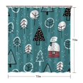 thumbnail image 5 of Shower Curtain for Bathroom Merry Christmas Shower Curtains Durable Beautiful Bath Curtain Hooks Included,72x72Inch, 5 of 5