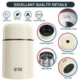 thumbnail image 4 of Thermos for Hot Food- Vacuum Insulated Stainless Steel Lunch Food Containers- Wide Mouth Soup Flask for Hot Food- Leak Proof Food Jar for School Office Travel, 4 of 6