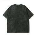 thumbnail image 3 of Men’s Oversized Acid Washed T-Shirt, Solid Short Sleeve Loose Fit Casual Basic Streetwear Tee, 3 of 3