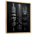 thumbnail image 2 of Designart "African Visage" African American Floater Framed Wall Art Living Room, 2 of 7