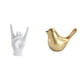 thumbnail image 1 of Estatua del gesto de la roca,Figuras de estatuas de dedos con gestos de música rock,Figura de pájaro,Figura de pájaro dorado,decoración para el hogar,estatua de animal,Estatuas decorativas, 1 of 8