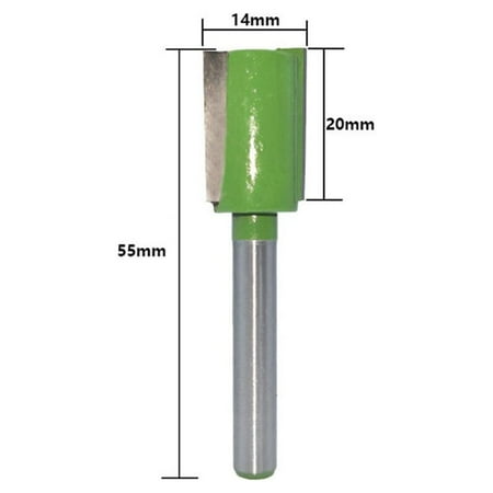 

1 Pcs 6mm Shank Single Double Flute Straight Router Bit for Woodworking