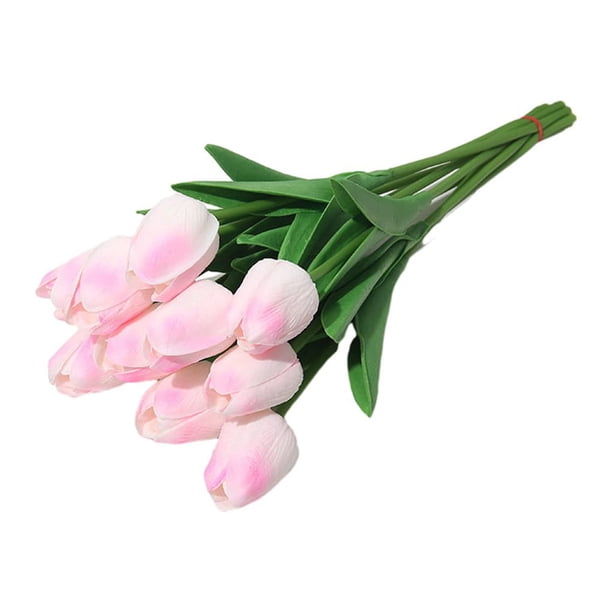 Cateissary Ramo simulado de 10 bolsas con que añaden vitalidad a la decoración del hogar flores decorativas para el hogar y la Flores artificiales polvo de durazno