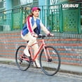thumbnail image 2 of Viribus Hybrid Bike 700c Road Bike for Men & Women City Bike with Dual Disc Brakes Coral, 2 of 9