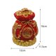 thumbnail image 3 of Bendición en forma de bolsa, hucha, arte, escultura, artesanía, estatuilla de sapo dorado de tres patas para regalos de boda, tiendas, decoración del Rojo Macarena Estatua de resina, 3 of 8