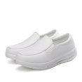 thumbnail image 5 of BLTIBY Women's Nurse Shoes Lightweight Slip Resistant Health Care Nursing Shoes Comfortable Work Shoes Solid Color Wedge Casual Moccasins White 37, 5 of 9