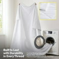 thumbnail image 3 of Cooling Oversized All-Season Reversible Single Comforter - King/California King, White, 3 of 4