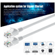 thumbnail image 5 of Cable Ethernet para exteriores, cable Ethernet Cat5 para exteriores, cable Ethernet resistente al agua, cable de conexión de red LAN de alta velocidad con conector RJ45 chapado en oro, 5 of 8