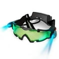 thumbnail image 1 of Lunettes de Vision Nocturne pour Enfants, Équipement d'Espion Ajustable, Lunettes de Mission Nocturne avec Lumières Rabattables, Lentille Verte comme Cadeau pour Enfants pour la Course, le Vélo, le Ski, pour Protéger les Yeux, 1 of 10