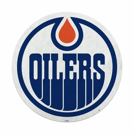 NHL Rico Industries Edmonton Oilers Primary Shape Cut Pennant Shape Cut Pennant - Home and Living Room Décor - Soft Felt EZ to Hang