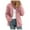 11 Pink, variant on Women's Fleece Jacket Plus Size Full Zip Solid Warm Winter Coats Soft Polar Lightweight Sherpa Coat with Pockets