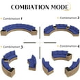 thumbnail image 6 of Jocisland Patio Conversation Set, 3 Piece Half-Moon Sectional Round Patio Furniture Set, Wicker Sofa Set, for Backyard Patio Garden, Blue, 6 of 6