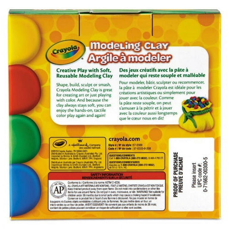 Modeling Clay Assortment, 4 oz of Each Color Blue/Green/Red/Yellow, 1 lb Modeling Clay Assortment, 4 oz of Each Color Blue/Green/Red/Yellow, 1 lb