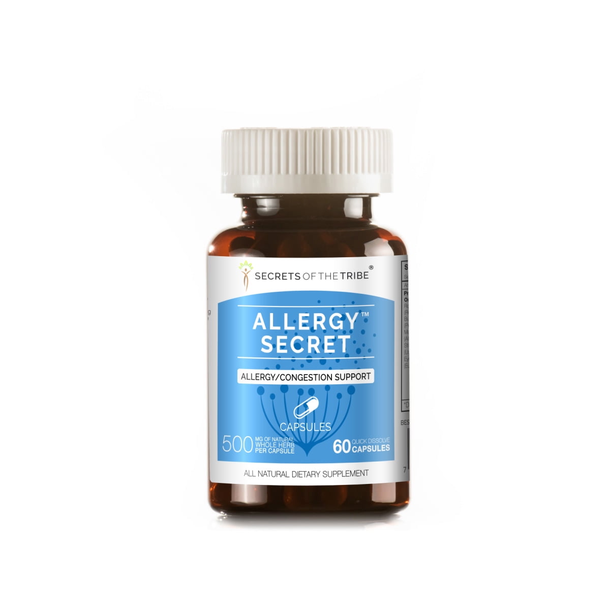 Allergy Secret 60 Capsules, 500 mg, Rosemary, Butterbur, Marshmallow