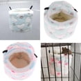 thumbnail image 5 of Soft Hanging Cat Hammock, Small Animal Cage Hammock Bed Swing For Squirrel Guinea- Chinchilla Hamster Ferret - 2 Colors Optional Pink, 5 of 10