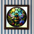 thumbnail image 3 of Pintura de diamante 5D DIY Juego de brocas redondas completas Insectos Vidrieras Arte para el hogar 4pcs JShteea El nuevo, 3 of 9