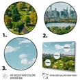 thumbnail image 3 of Designart "Futuristic Golf In Central Park Urban Recreation" Cityscapes Metal Wall Art Set, 3 of 5