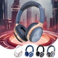thumbnail image 7 of RBCKVXZ Noise Cancelling Headphones with Microphone Wireless Over Ear Bluetooth Headphones, Memory Card and MP3 Playback, Long-Lasting Battery for Travel, Sport, Home Office, Blue, 7 of 7