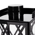 thumbnail image 6 of Farnsworth Stainless Steel Outdoor 18" Lantern, Black, 6 of 11