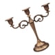 thumbnail image 4 of Candelabro de tres brazos de estilo europeo para decoración de bodas y cenas marrón, 4 of 6