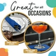 thumbnail image 5 of Exquisite Dark Blue Beverage Napkins, 50 Count Disposable Paper Cocktail Napkins, 5" x 5" Folded, 5 of 7