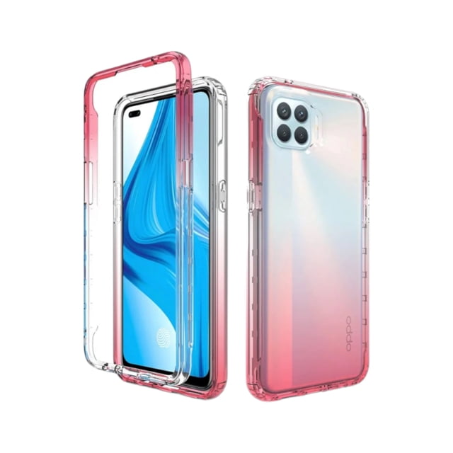 Funda 360 Uso Rudo Cely Vesmir Para Oppo A93 Rosa con 2 Micas de Pantalla