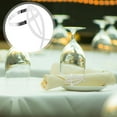 thumbnail image 4 of FUTUREORYY 4Ud De Servilletas Con De Cruz En Metal Plata Para Uso En Hotel, 4 of 8