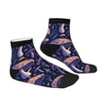 thumbnail image 3 of Bingfone Floral Hippie Mushrooms Design Patterned Men'S Women'S Casual Cotton Socks, 3 of 9