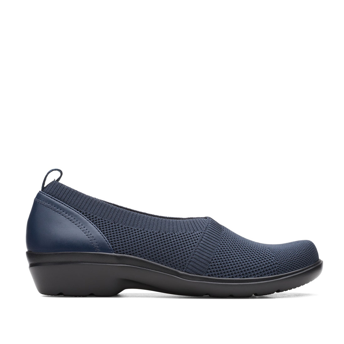 clarks navy brogues womens