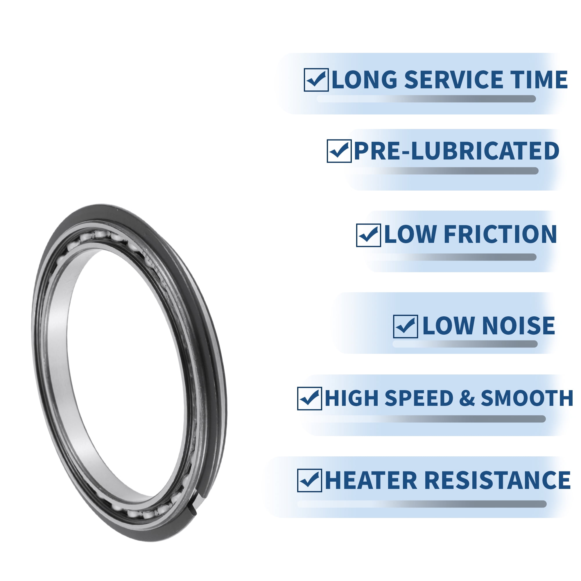 Unique Bargains 6821NR Deep Groove Ball Bearings 105x130x13mm P5 Open Type Lubricated Bearings 1 Pcs Car Scooter Skateboard Wheel Universal Silver Tone