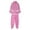 Hot Pink, variant on Boys Girls Button Rain Jacket Hooded Windproof Raincoat Long Sleeve Hoodie Trench Pants Outfits,2 Years
