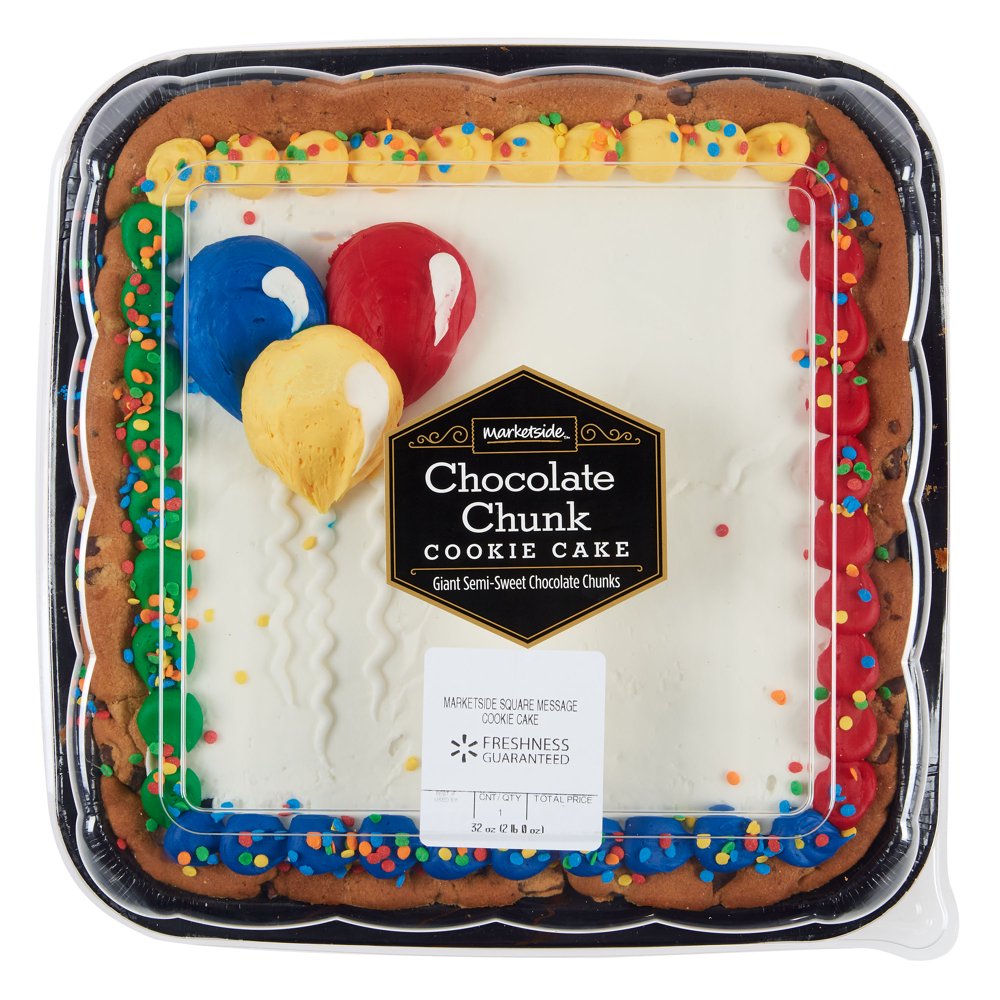 Marketside Square Message Chocolate Chunk Cookie Cake, 32