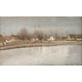 thumbnail image 2 of L.A. Ring 24x16 Black Ornate Framed Double Matted Museum Art Print Titled: The Village Pond at Ring, Zealand (1890), 2 of 5