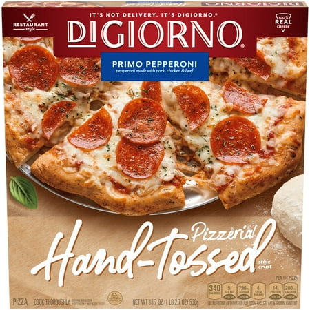 DIGIORNO PIZZERIA! Primo Pepperoni Hand-Tossed Style Crust Frozen Pizza 18.7 oz. Box
