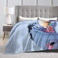 thumbnail image 5 of Eeyore Cartoon Fleece Blanket for Boys Girls Kids, Ultra Soft Cozy Warm Flannel Throw Blankets, Plush Blanket Gifts for Bed Sofa Living Room Couch Home Decor 80"X60", 5 of 7