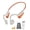 Orange, variant on Bone Conduction Open-Ear Headphones, Wireless Bluetooth 5.4 Earbuds ENC Noise Cancellation, 18H Playtime, IPX6 Waterproof, Lightweight for Running