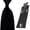 Black, variant on Men Solid Color Satin 8cm Wide Tie Necktie Y-shape Elastic Suspender Braces Set