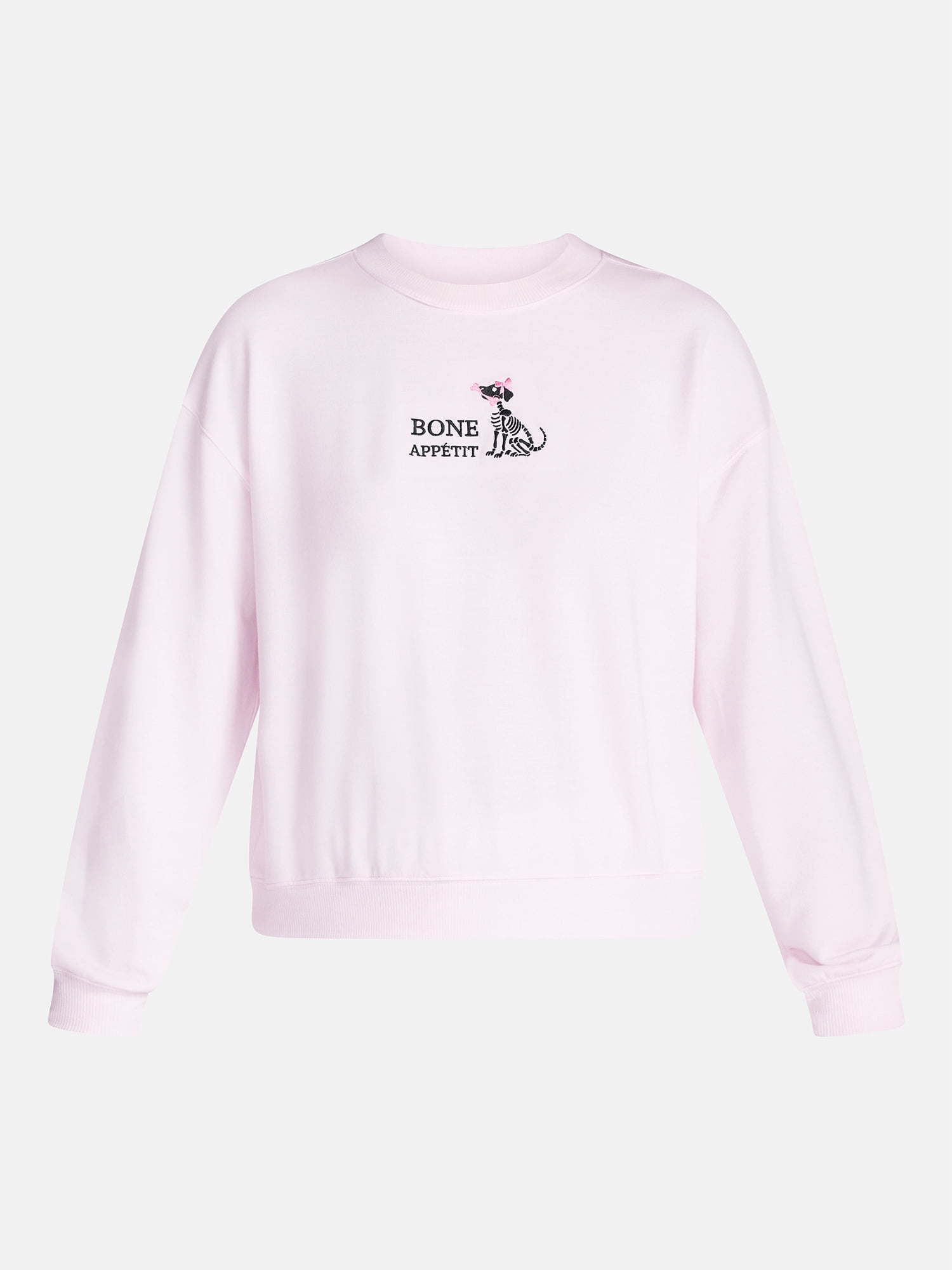 Halloween and Fall Women's French Terry Knit Lounge Sleep Top with Long Sleeves, Sizes XS-3X