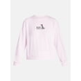 thumbnail image 5 of Halloween and Fall Women's French Terry Knit Lounge Sleep Top with Long Sleeves, Sizes XS-3X, 5 of 5