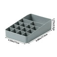 thumbnail image 4 of Fmbmuo Gray Jewelry Box Organizer Creative Grids Stackable Valentine's Day Gift, Plastic Modern Wedding Decorative Storage Boxes for Travel & Vacation, 4 of 5