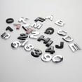 thumbnail image 4 of Pegatinas decorativas para coche, diseño de letras del alfabeto en 3D de 25 mm/45 mm, con emblema cromado, para decoración de coches, logotipos, accesorios para coches, 4 of 4