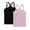 Black+Pink, variant on GERsome 2 Pack Girls' Tank Tops Soft Undershirts Summer Sleeveless Tank Tops Round Neck Cotton Camisole for Toddler Girls, Sizes 3-4 Years