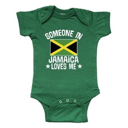 

Inktastic Someone in Jamaica Loves Me Gift Baby Boy or Baby Girl Bodysuit