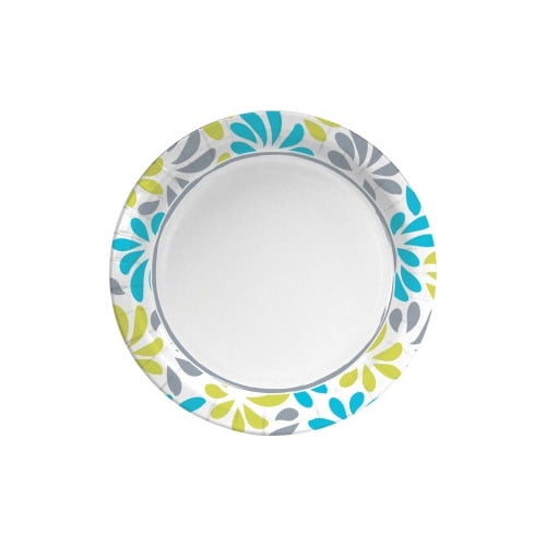 Genuine Joe Paper Plates 7' Diameter Plate - Paper Plate - Disposable - Assorted - 125 Piece(s) / Pack