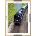 thumbnail image 3 of Steam Train on Bluebell Railway, Horsted Keynes, West Sussex, England, United Kingdom, Europe, Transportation Framed Art Print Wall Art by Neil Farrin Sold by Art.Com, 3 of 6