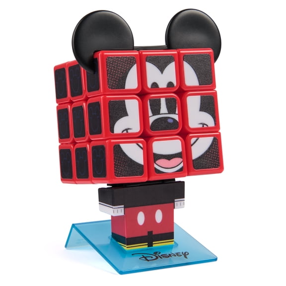 Rubiks Cube Mickey Mouse Disney Cuber, Problem-Solving Challenging Brain Teaser Collectible Disney Fidget Toy For Puzzle Lovers & Fans Ages 8+