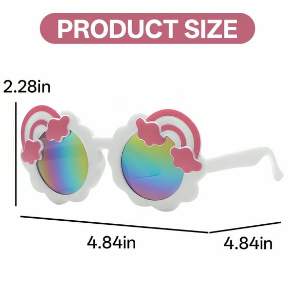 GJX 2Pcs Baby Sunglasses Toddler Sunglasses Boys Age 3-5 Cute Sunglasses,Style1