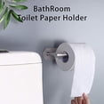 thumbnail image 7 of 3M Adhesive No-Drill Toilet Paper Holder for Bathroom and Washroom, Brushed Nickel Stainless Steel Wall Mount Roll Dispenser, Easy Installation, 7 of 7